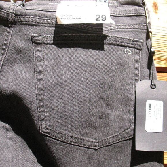 NWT Rag & Bone Slim Boyfriend Low Rise Jeans - Picture 7 of 9